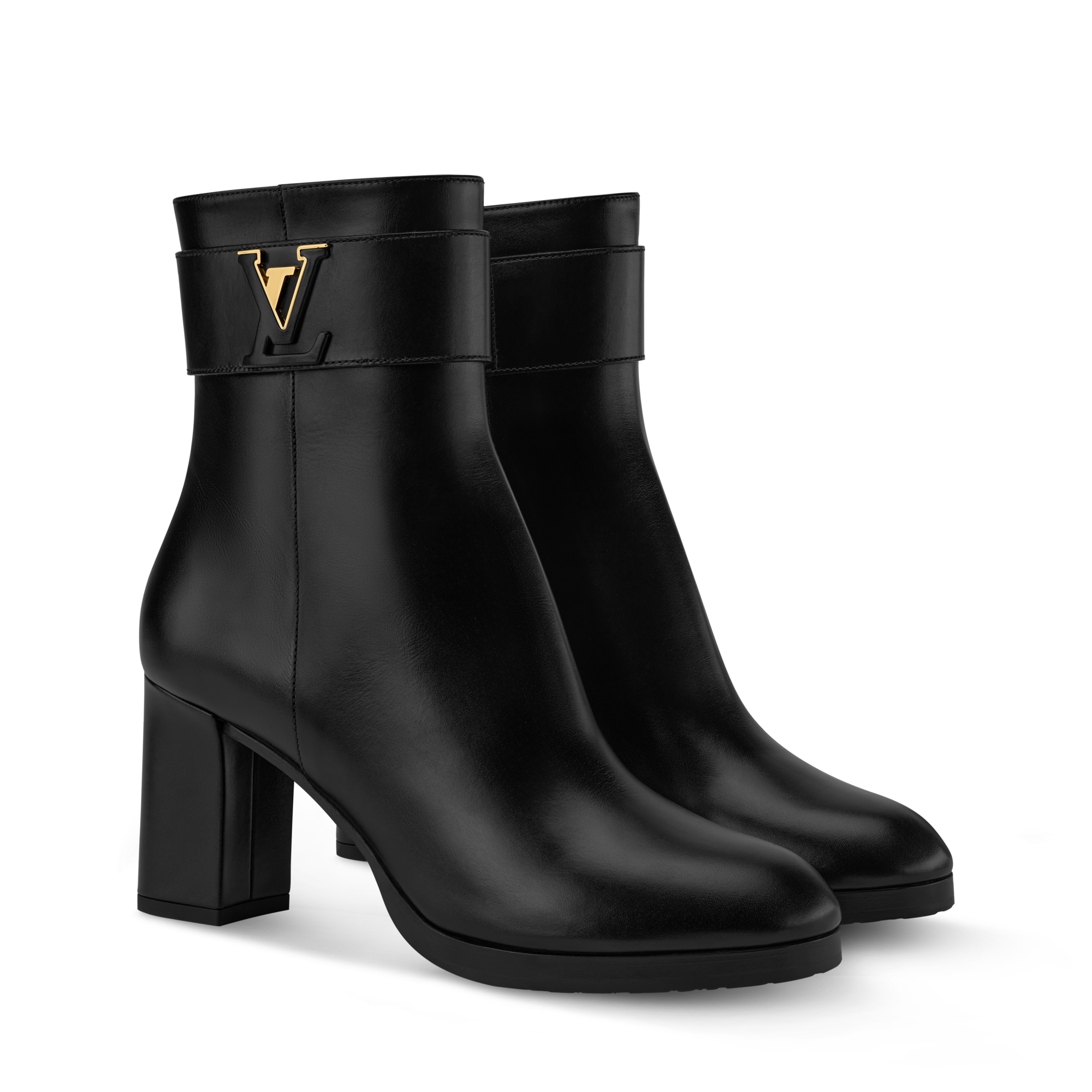 Louis Vuitton ブラックハイヒールブーツ Midtown Platform Ankle Boot - Shoes | LOUIS VUITTON